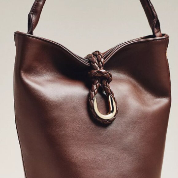 Aota Twist Tie Top-Handle Bucket Bag - Anthropologie - Picture 4 of 9